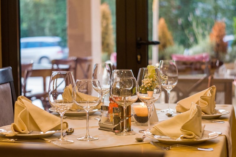 Restaurant C Dining Table with a View